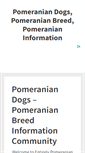 Mobile Screenshot of entirelypomeranian.com